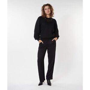 NWT ESQUALO Black Sateen Trousers